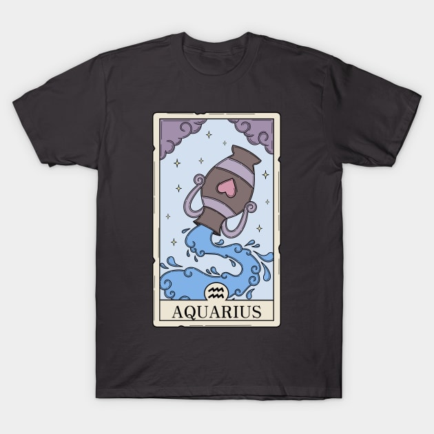 Aquarius card T-Shirt by Maariahdzz